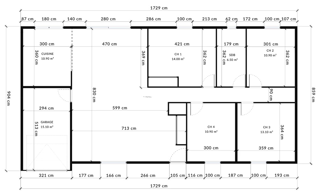 Automatic Areas & Dimensions