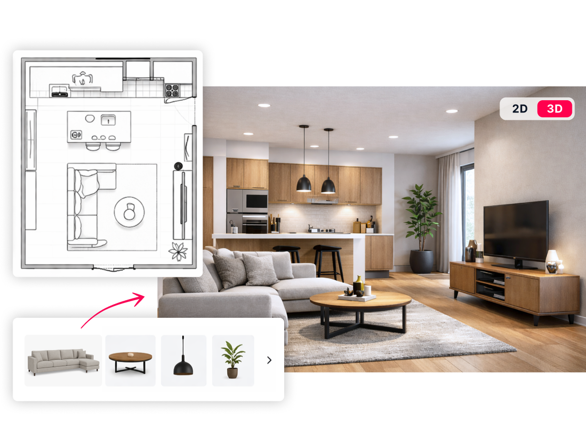 Stop Selling from Flat Drawings. Start Selling in 3D.